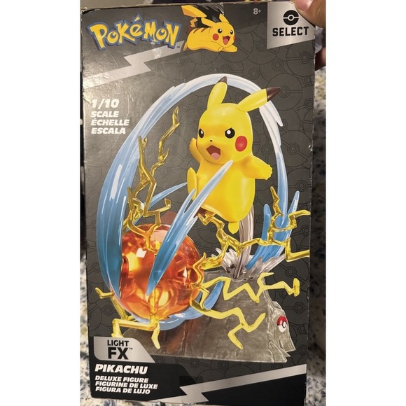 Pokemon Pikachu Select Deluxe Figure Jazwares 1/10 Scale Light FX - *Read Desc* - Picture 4 of 16
